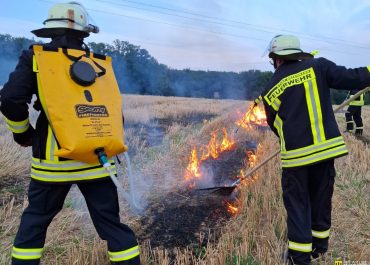 2. Löschzug Wetterau übt zusammen mit dem Dekon-P-Zug