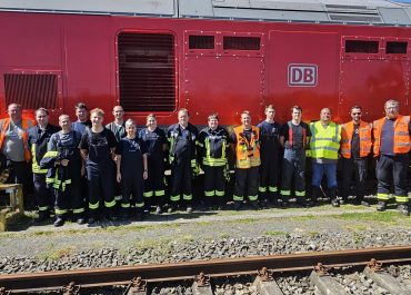 FF Ortenberg-Mitte übt mit der Bahn