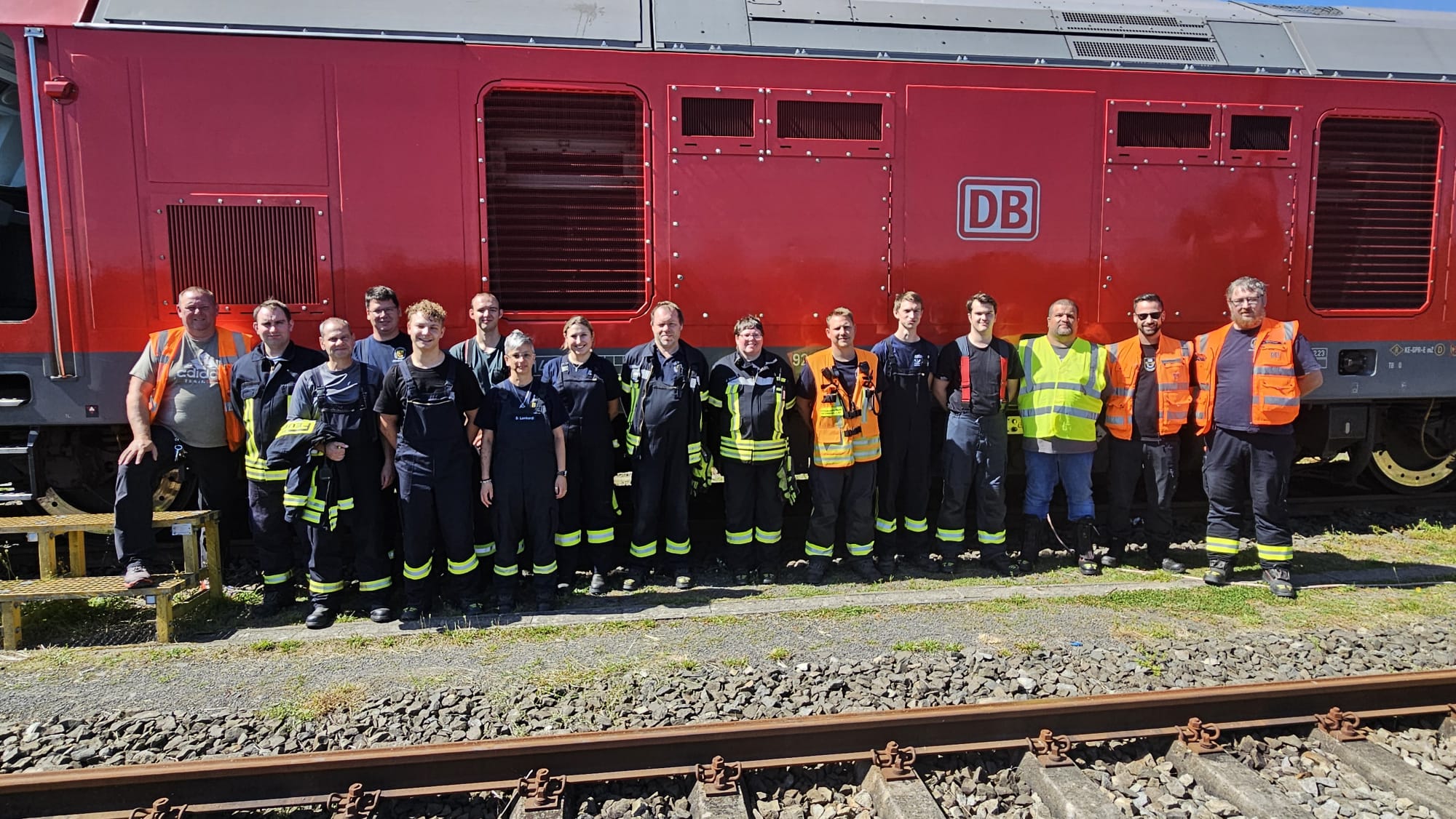 FF Ortenberg-Mitte übt mit der Bahn
