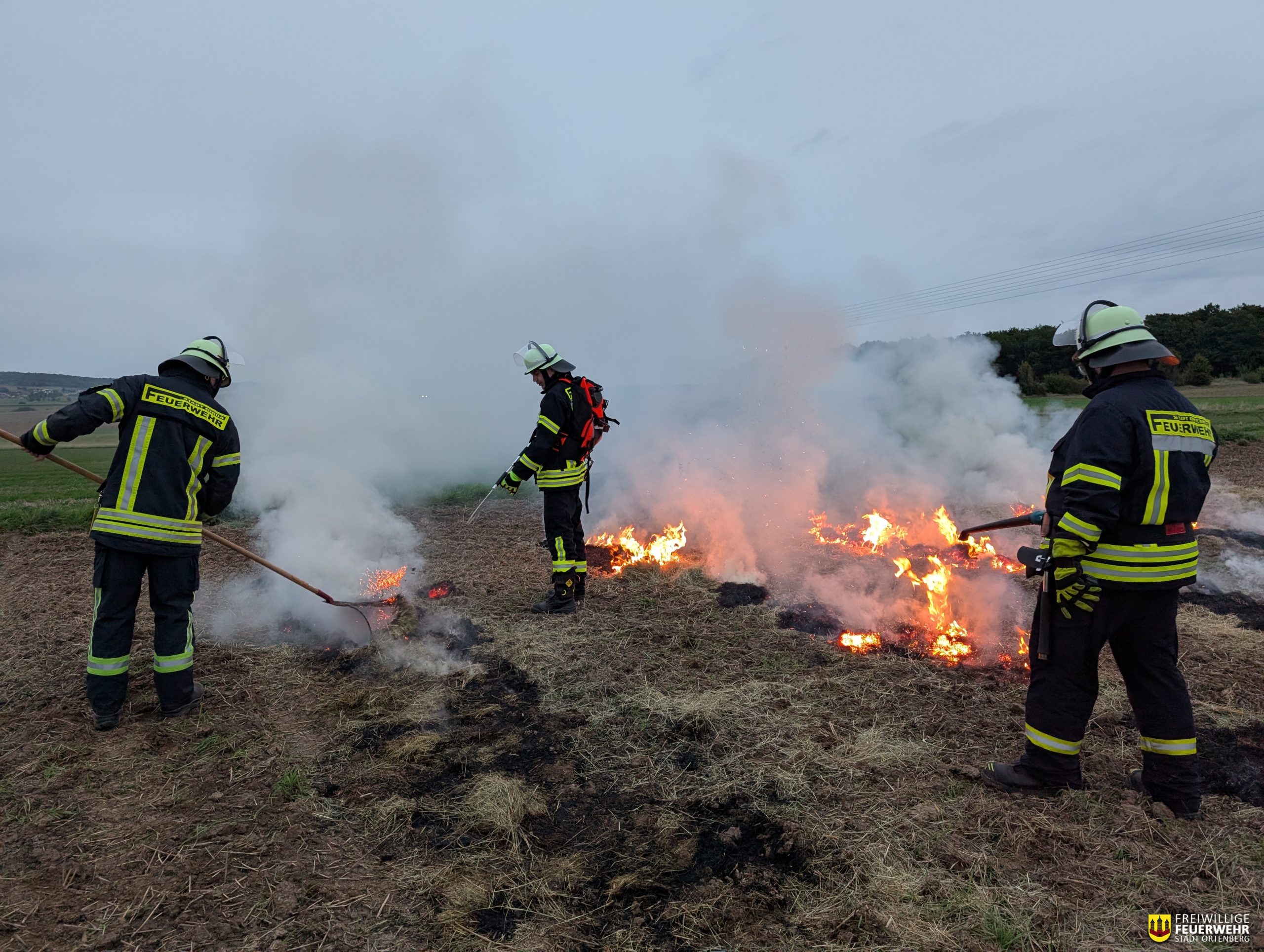 Gemeinsame Übung zum Thema Flächenbrand