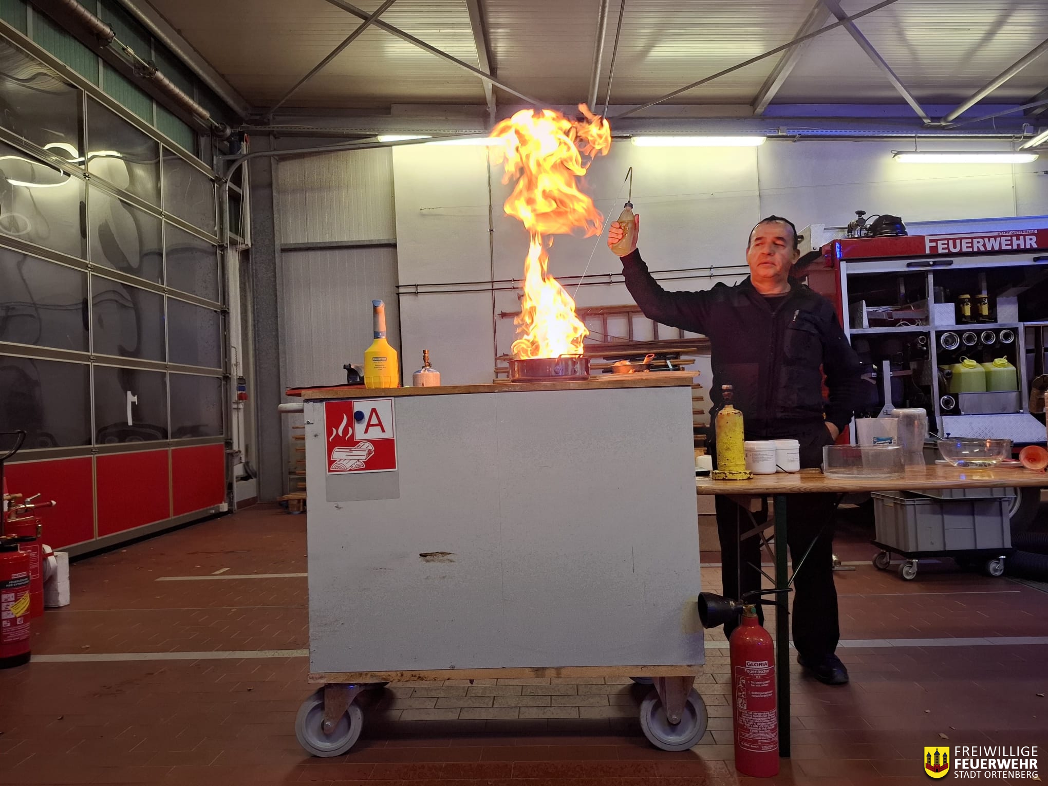 „Brennen und Löschen“ – Unterricht der besonderen Art