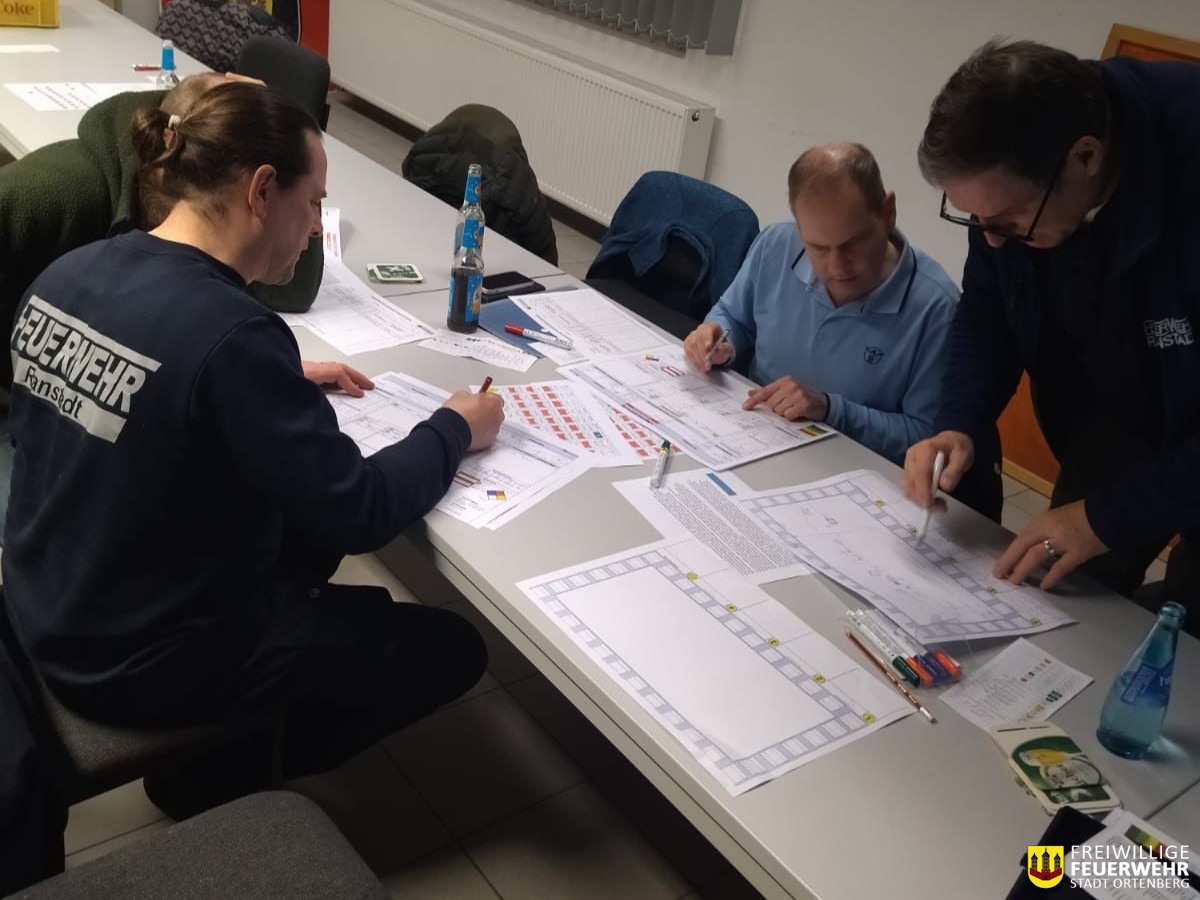 Ausbildung der kommunalen Einsatzleitung und der Führungsunterstützung