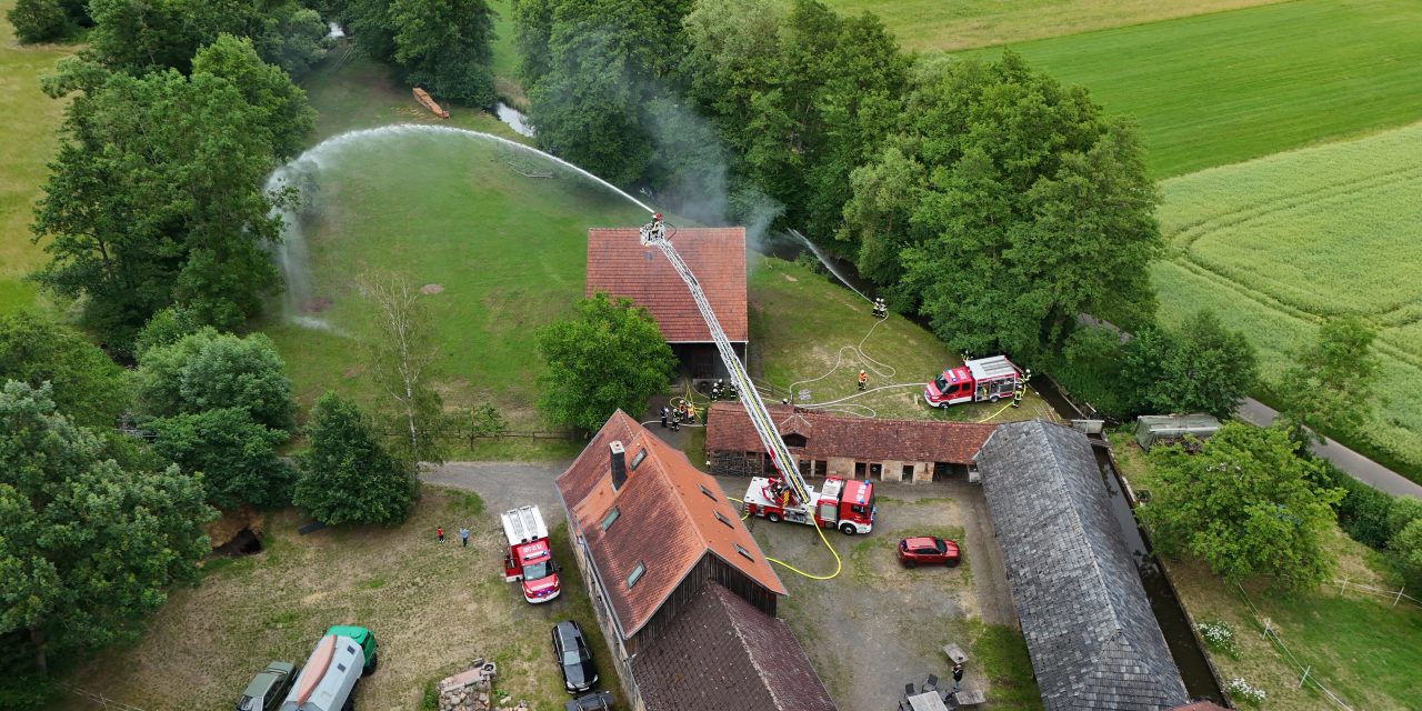 Einsatzübung der Feuerwehren Eckartsborn und Lißberg