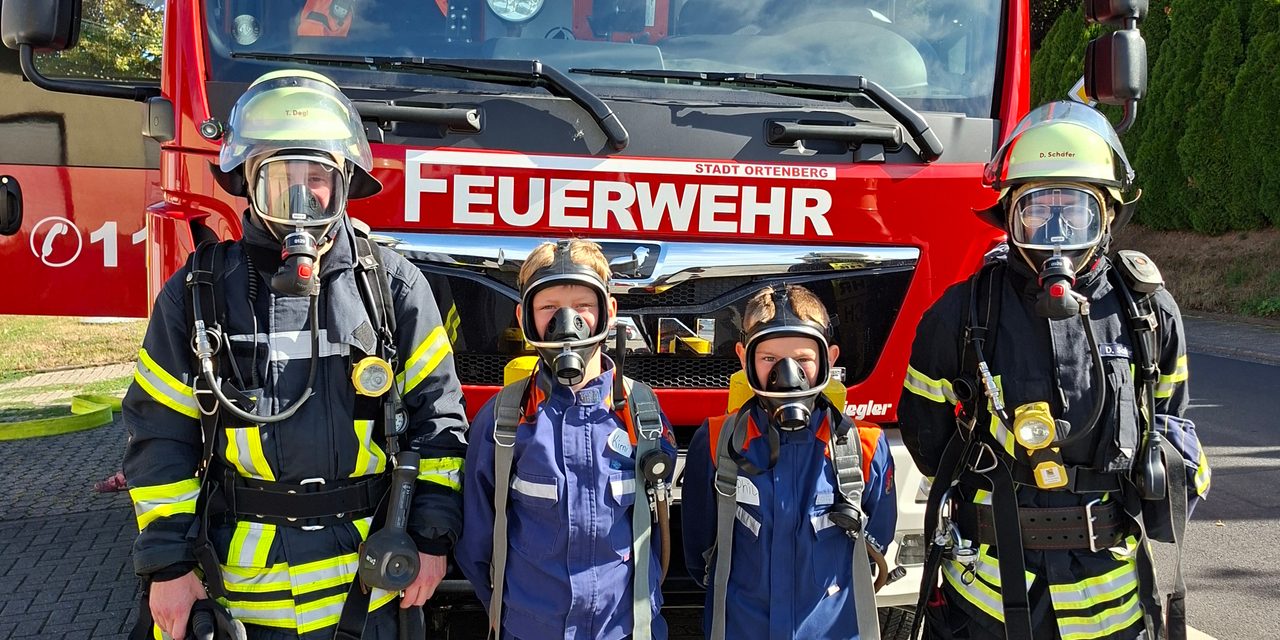 🚒 Gemeinsame Übung der Einsatzabteilung und der Feuerzwerge Bleichenbach 🚒