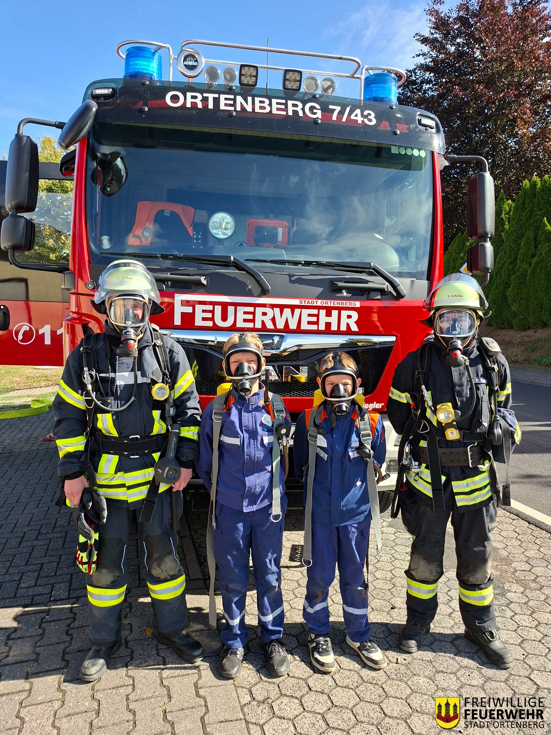 🚒 Gemeinsame Übung der Einsatzabteilung und der Feuerzwerge Bleichenbach 🚒