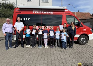 Stadtweite Abnahme der Tatze 3 der Kinderfeuerwehren der Stadt Ortenberg