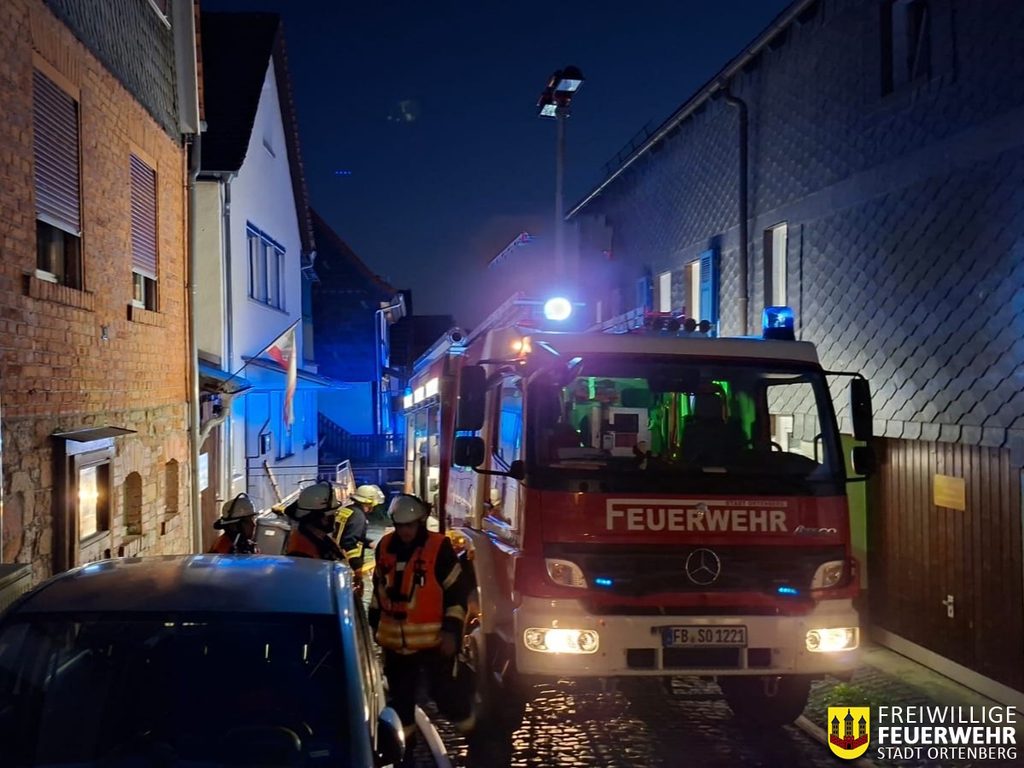Gemeinschaftsübung in der engen Altstadtbebauung